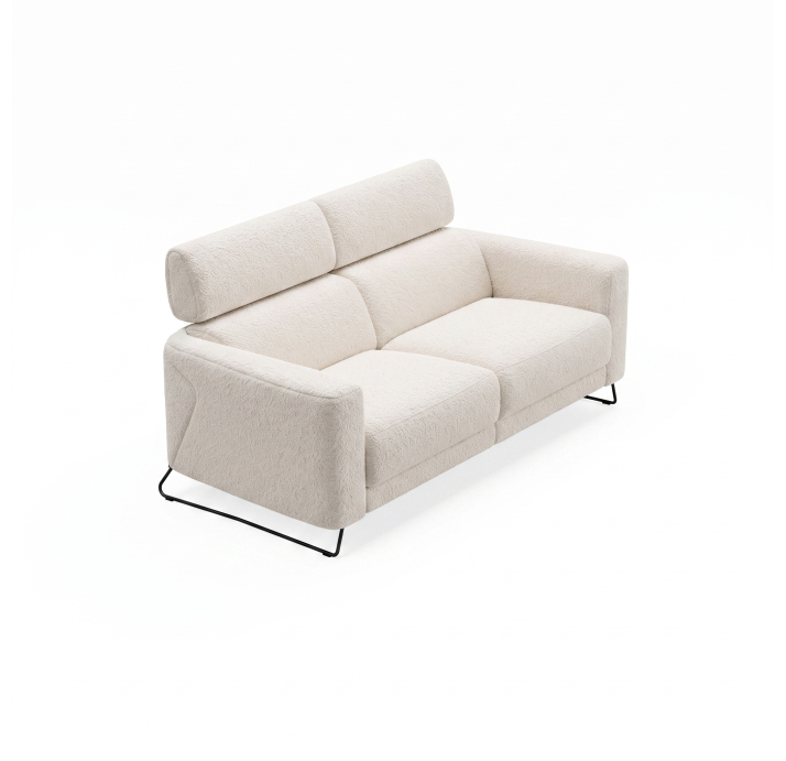 Диван MATHEO B100-220-100B/58/VIVA OFFWHITE/DYNASPRING/03BL/E,E