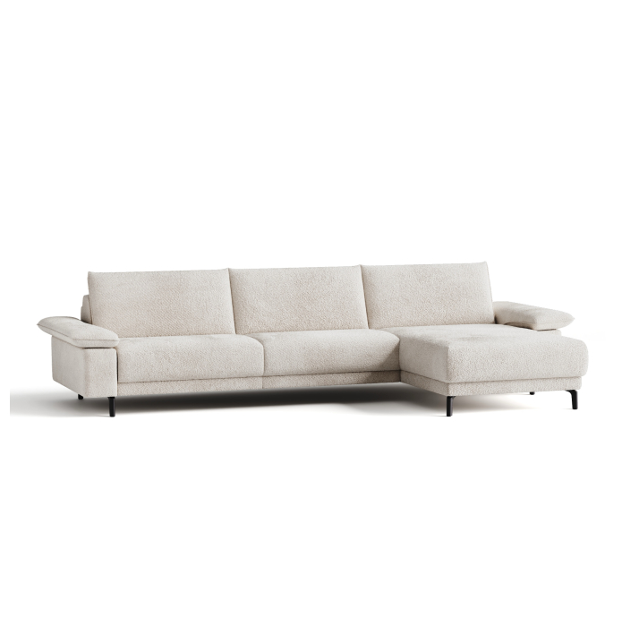 Диван MATHEO B100-280-100B/58/VIVA OFFWHITE/DYNASPRING/03BL/E,E,E