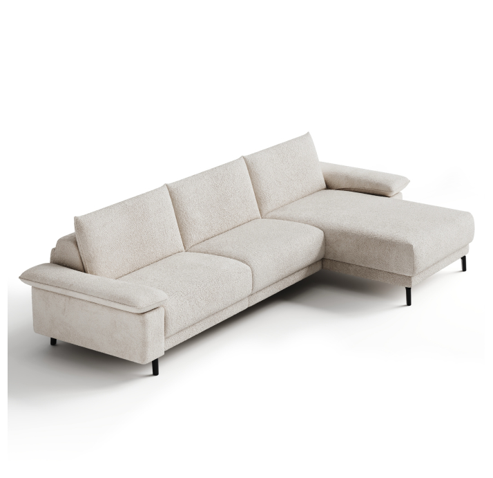 Диван MATHEO B100-280-100B/58/VIVA OFFWHITE/DYNASPRING/03BL/E,E,E