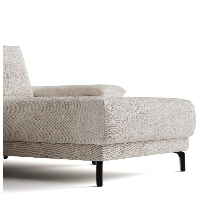 Диван MATHEO B100-280-100B/58/VIVA OFFWHITE/DYNASPRING/03BL/E,E,E