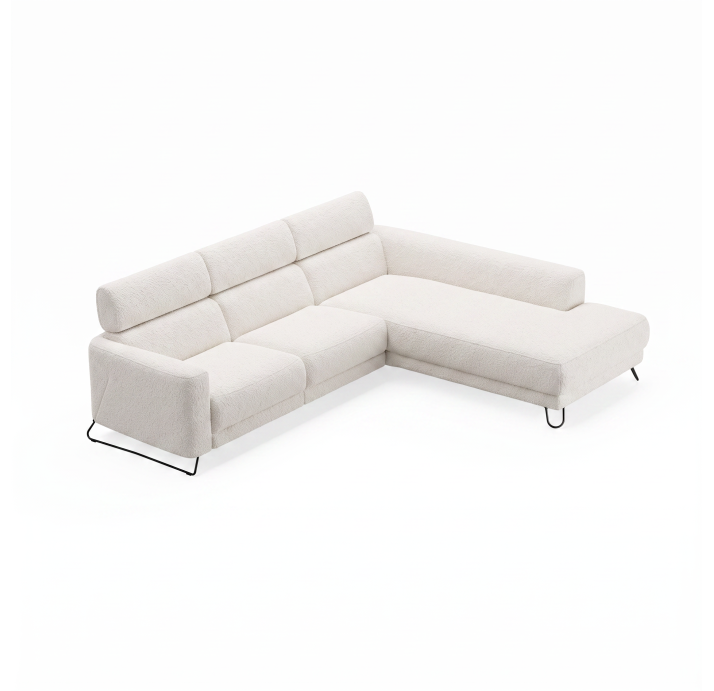 Диван MATHEO B100-300-220S/58/VIVA OFFWHITE/DYNASPRING/03BL/E,E,E