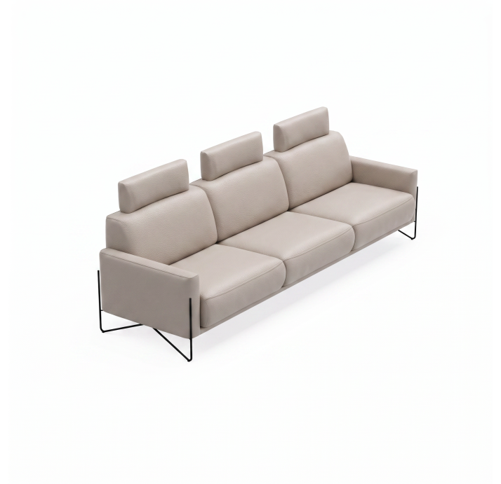 Диван MILLER B92-280-92B/58/MONTANA PERLE/BULTEX/01BL/E,E,E