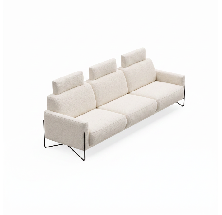 Диван MILLER B92-280-92B/58/VIVA OFFWHITE/BULTEX/01BL/E,E,E