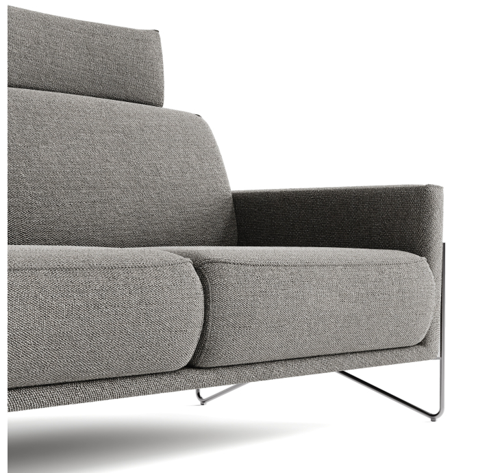 Диван MILLER B92-200-92B/58/AMIRI CARBON/BULTEX/01BL/E,E