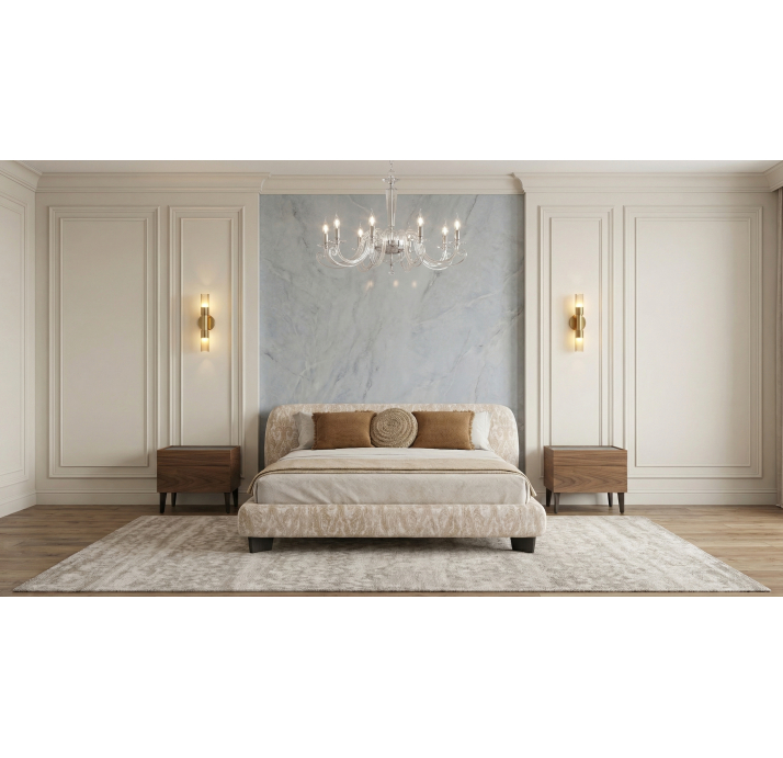 Люстра CHERUBINI CHANDELIER WHITE CHROME 90X11X75 СМ. (NRM05470)