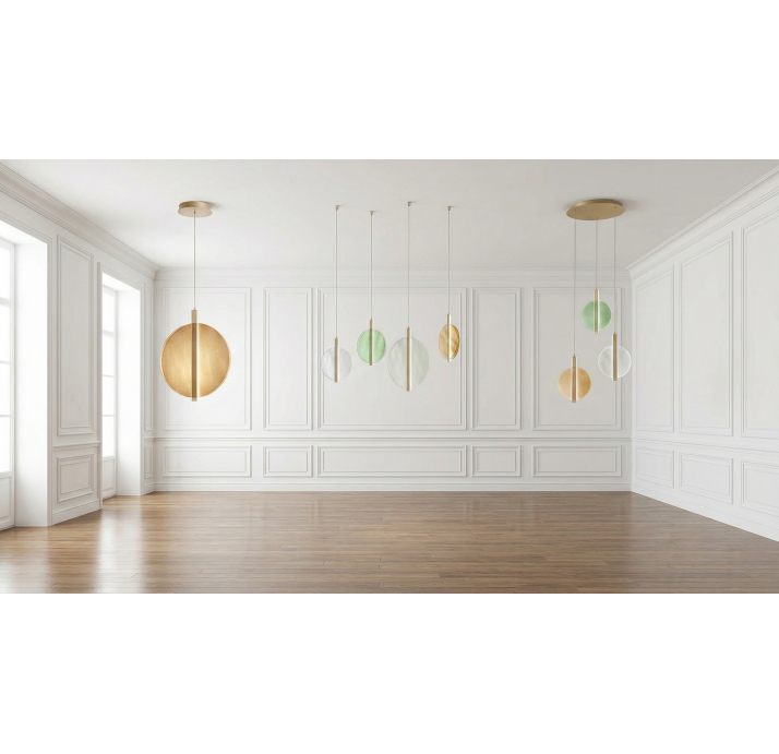 Светильник подвесной JUIS SUSPENSION AMBRA GOLD 45X14X61 СМ. (NRM05474)