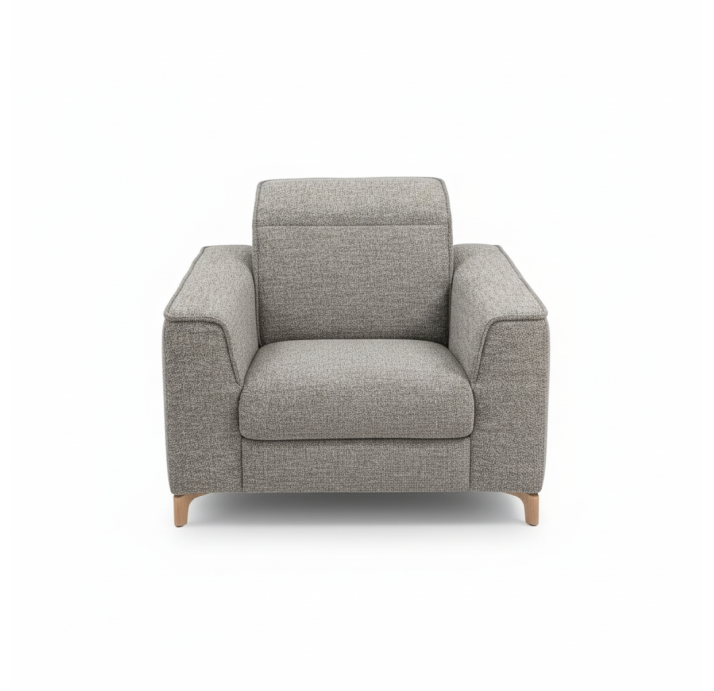 Кресло FRATINO 100/LUANDO GRAPHITE/BULTEX/01BK BLACK/E