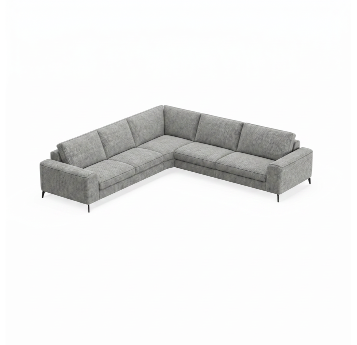 Диван DONATO B100-300-300B/AMIRI CARBON/VISCOTEX/01BL/