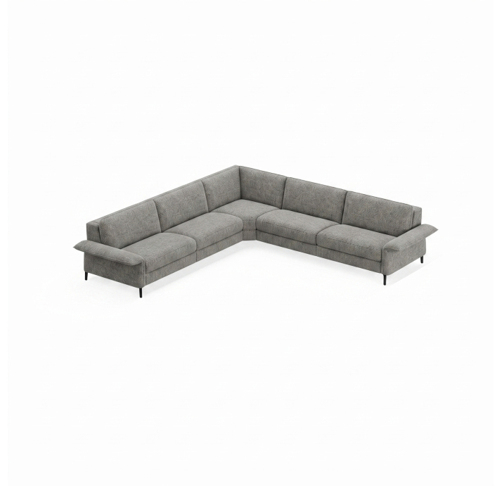 Диван ADORA B93-300-300B/AMIRI CARBON/BULTEX/03BL/