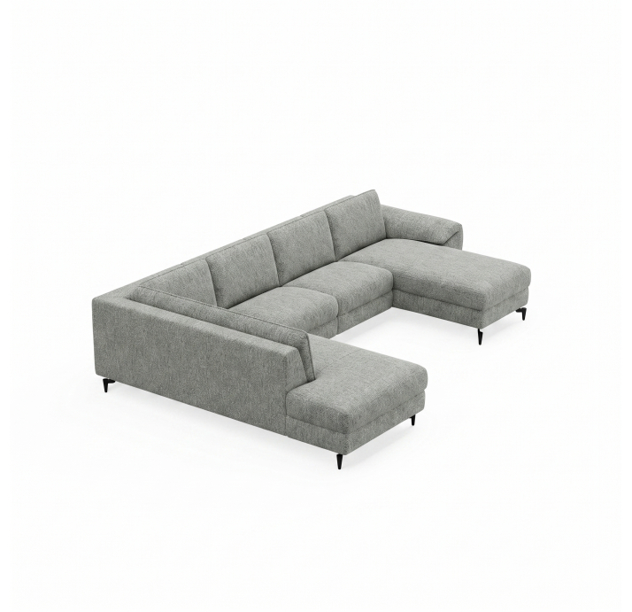 Диван SARI S214-400-162L/AMIRI CARBON/BULTEX/03BL/