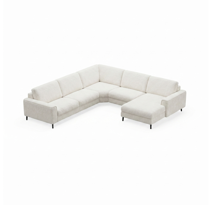 Диван FONTANE B100-300-300L/VIVA OFFWHITE/BULTEX/01BL/