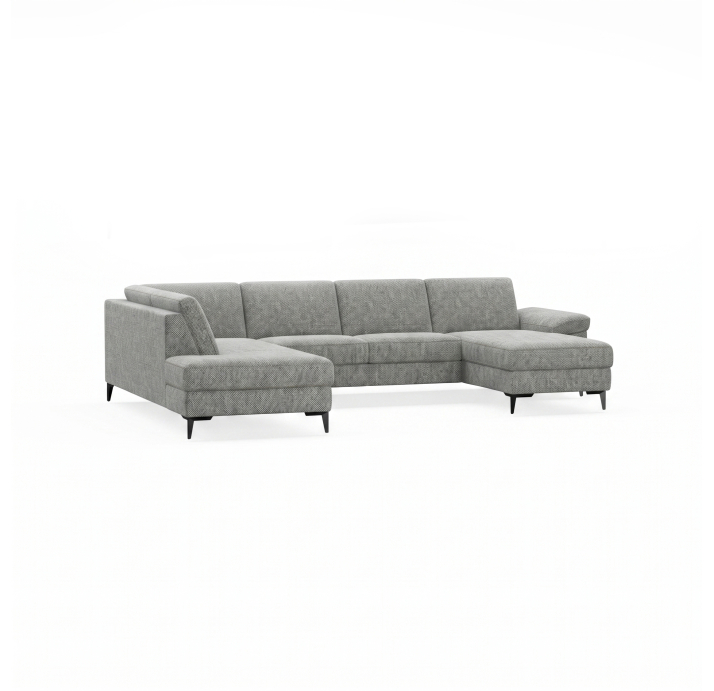 Диван CADINI S214-400-162L/AMIRI CARBON/BULTEX/01BL/