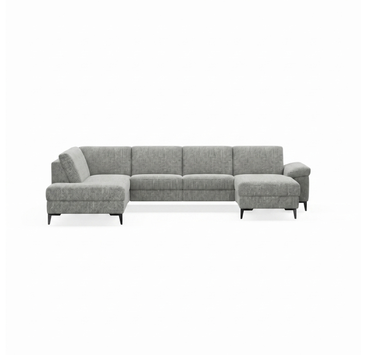 Диван CADINI S214-400-162L/AMIRI CARBON/BULTEX/01BL/
