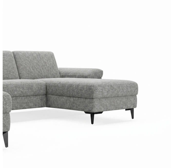 Диван CADINI S214-400-162L/AMIRI CARBON/BULTEX/01BL/