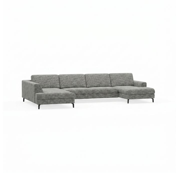 Диван FONTANE S210-400-167L/AMIRI CARBON/BULTEX/01BL/