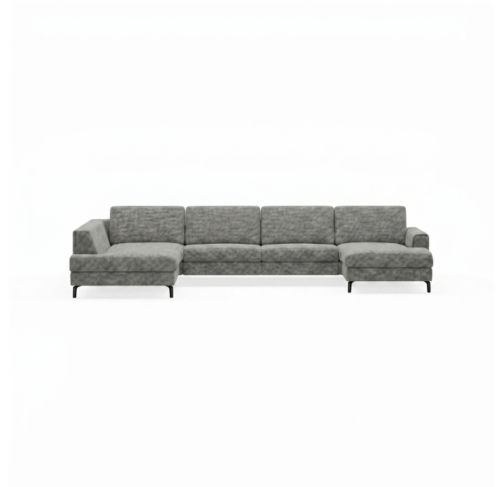 Диван FONTANE S210-400-167L/AMIRI CARBON/BULTEX/01BL/