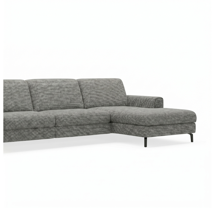 Диван FONTANE S210-400-167L/AMIRI CARBON/BULTEX/01BL/