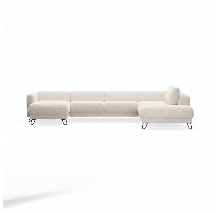 Диван MATHEO S220-400-167L/VIVA OFFWHITE/DYNASPRING/03BL/