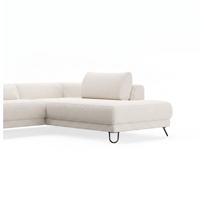 Диван MATHEO S220-400-167L/VIVA OFFWHITE/DYNASPRING/03BL/