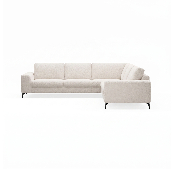 Диван DONATO B100-300-300B/VIVA OFFWHITE/VISCOTEX/01BL/
