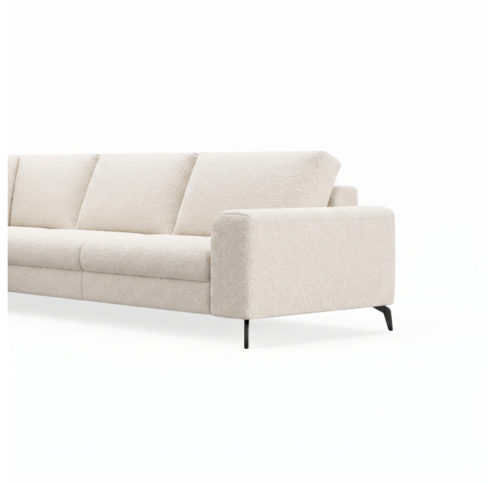 Диван DONATO B100-300-300B/VIVA OFFWHITE/VISCOTEX/01BL/