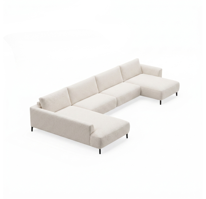 Диван COSMO S215-400-167L/VIVA OFFWHITE/BULTEX/01BL/