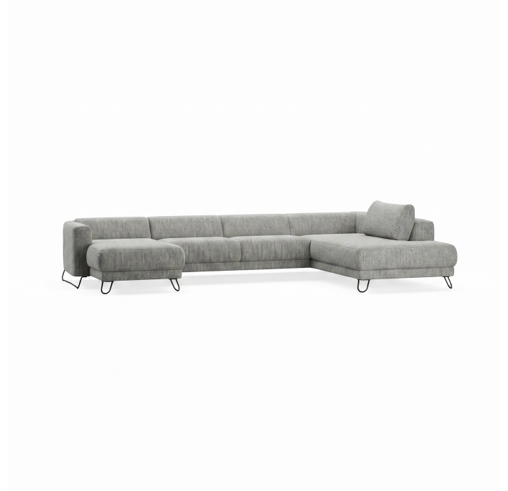 Диван MATHEO S220-400-167L/AMIRI CARBON/DYNASPRING/03BL/