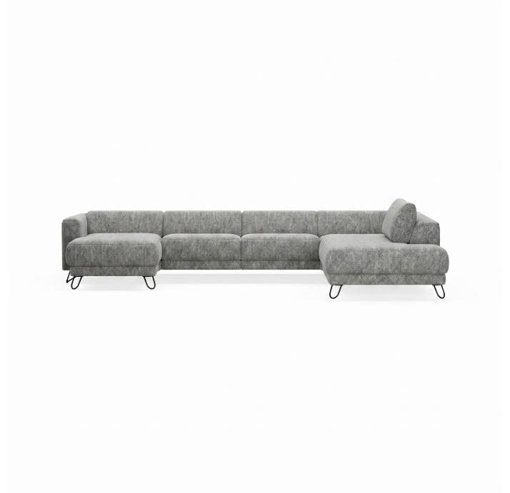 Диван MATHEO S220-400-167L/AMIRI CARBON/DYNASPRING/03BL/