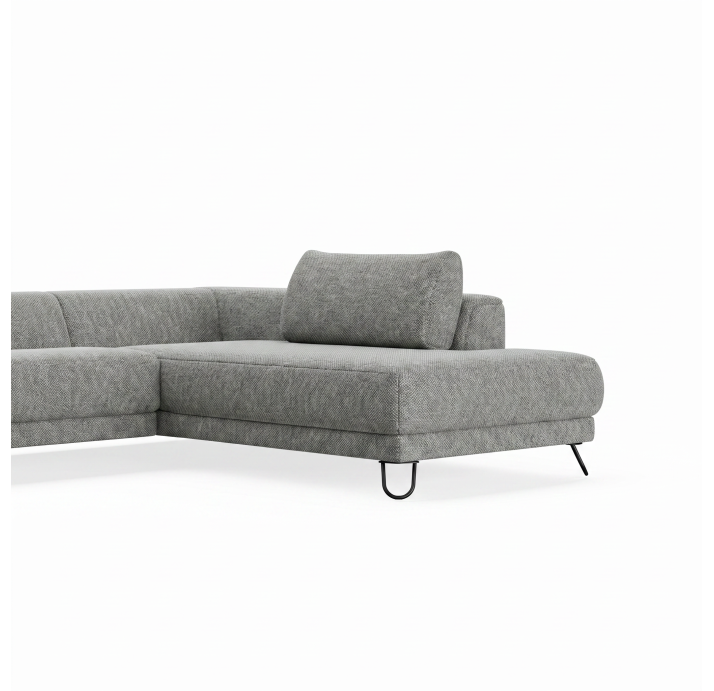 Диван MATHEO S220-400-167L/AMIRI CARBON/DYNASPRING/03BL/