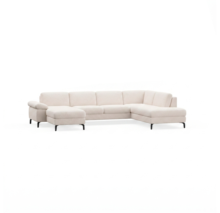 Диван TASMAN S214-400-162L/VIVA OFFWHITE/BULTEX/01BL/