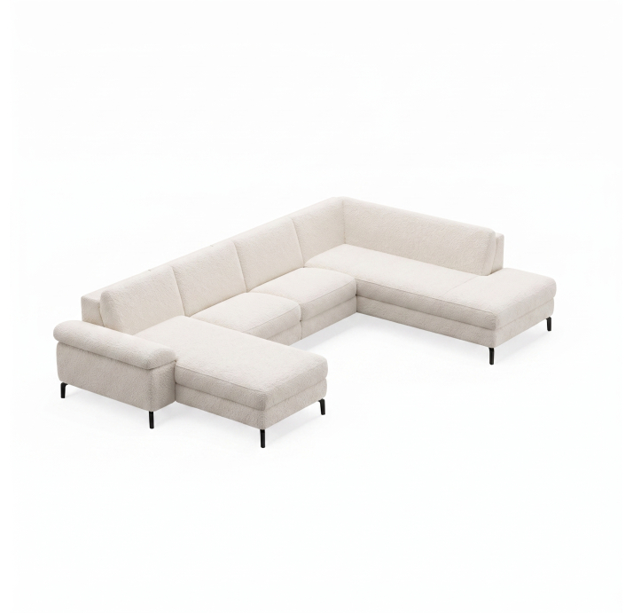 Диван TASMAN S214-400-162L/VIVA OFFWHITE/BULTEX/01BL/