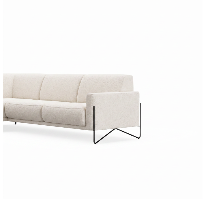Диван MILLER B92-300-300B/VIVA OFFWHITE/BULTEX/03BL/