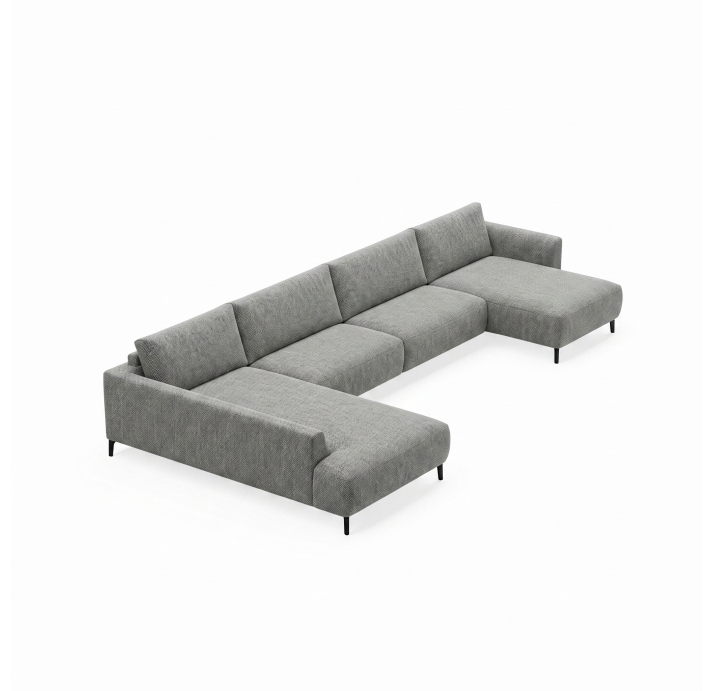 Диван COSMO S215-400-167L/AMIRI CARBON/BULTEX/01BL/