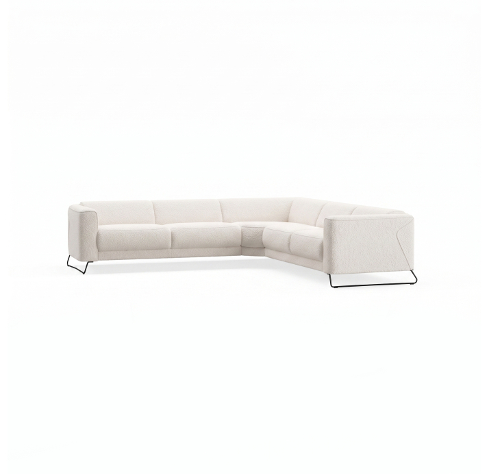Диван MATHEO B100-300-300B/VIVA OFFWHITE/DYNASPRING/03BL/