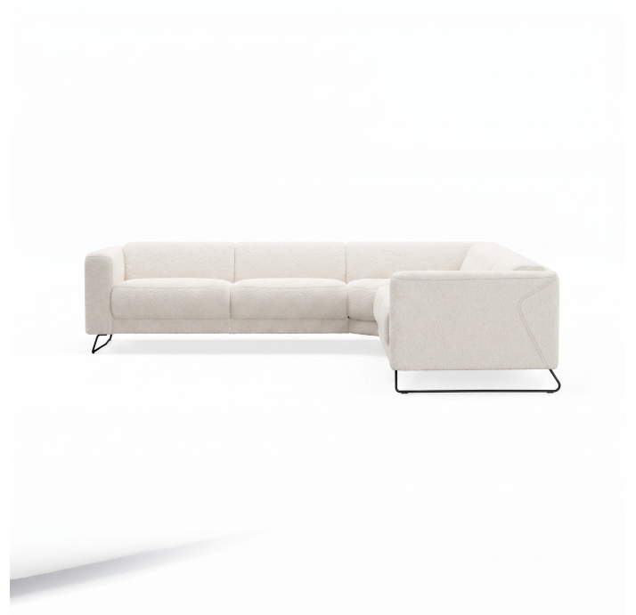 Диван MATHEO B100-300-300B/VIVA OFFWHITE/DYNASPRING/03BL/