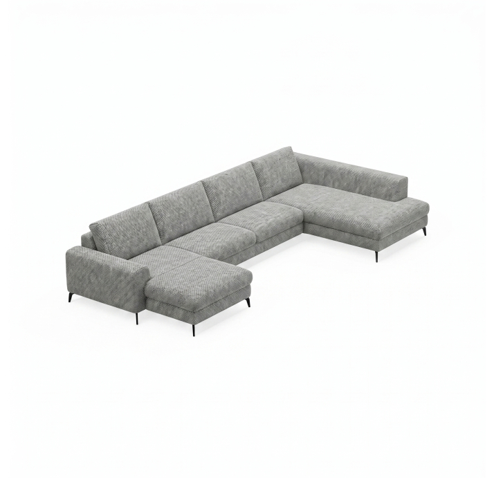 Диван DONATO S210-400-167L/AMIRI CARBON/VISCOTEX/01BL/