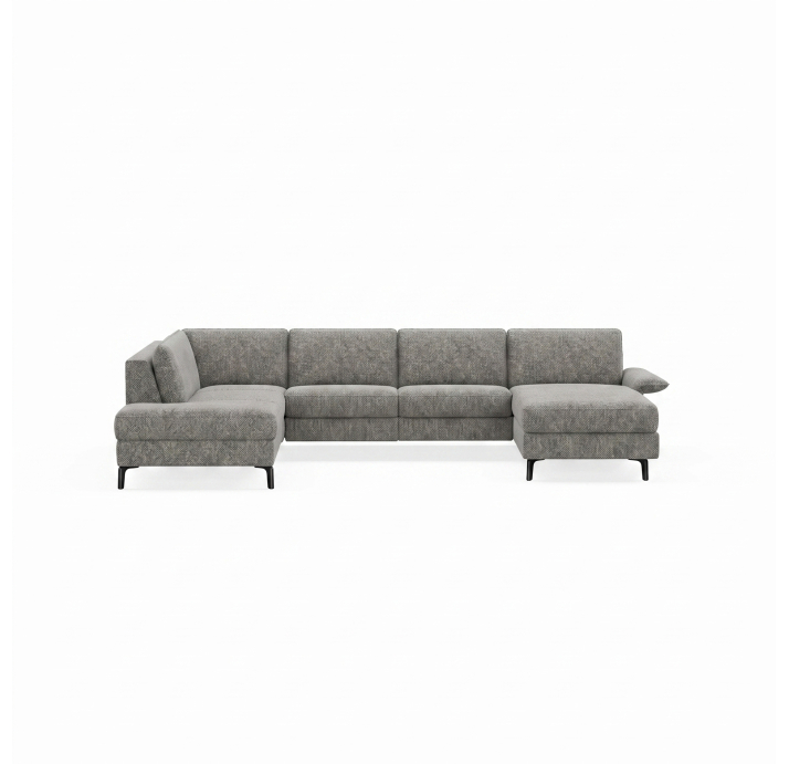 Диван ADORA S214-400-162L/AMIRI CARBON/BULTEX/03BL/