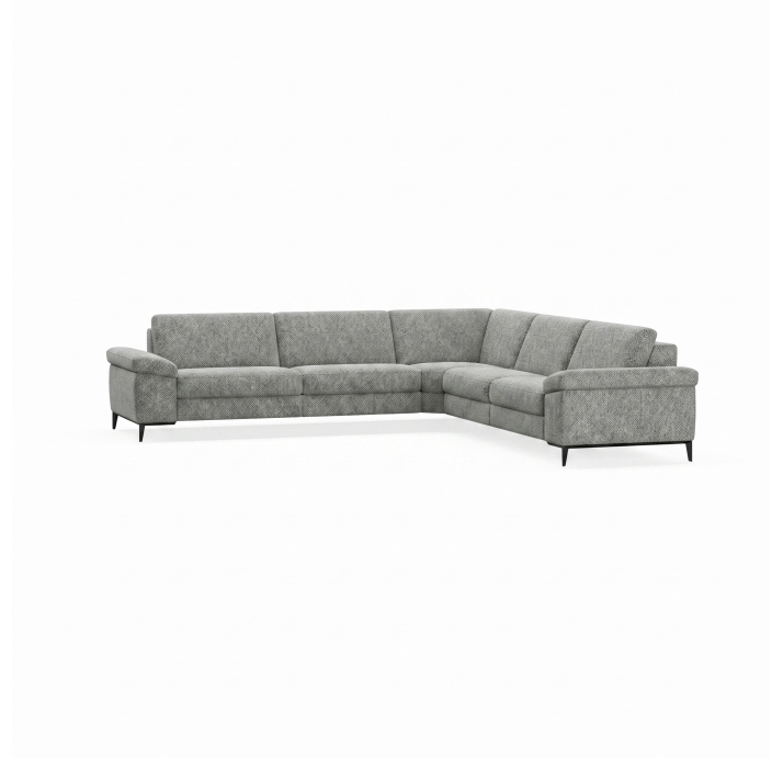 Диван CADINI B93-300-300B/AMIRI CARBON/BULTEX/01BL/