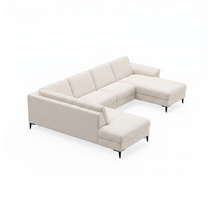 Диван CADINI S214-400-162L/VIVA OFFWHITE/BULTEX/01BL/