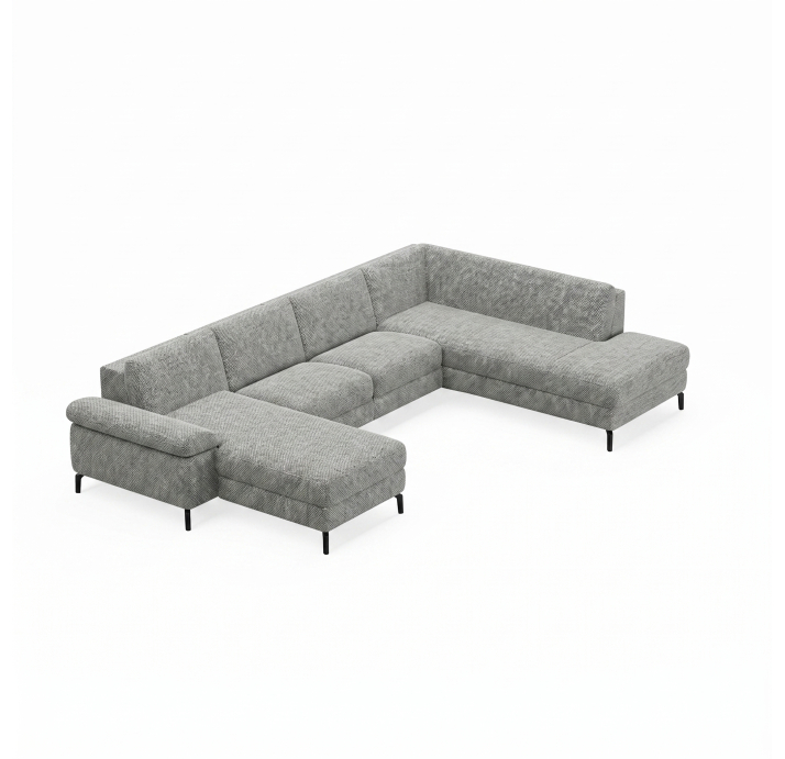Диван TASMAN S214-400-162L/AMIRI CARBON/BULTEX/01BL/