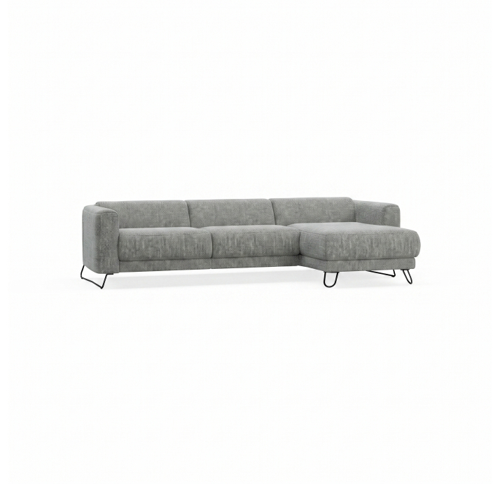 Диван MATHEO B100-300-167L/AMIRI CARBON/DYNASPRING/03BL/