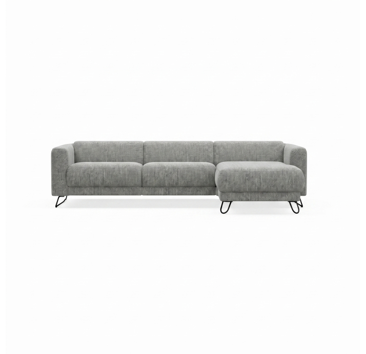 Диван MATHEO B100-300-167L/AMIRI CARBON/DYNASPRING/03BL/