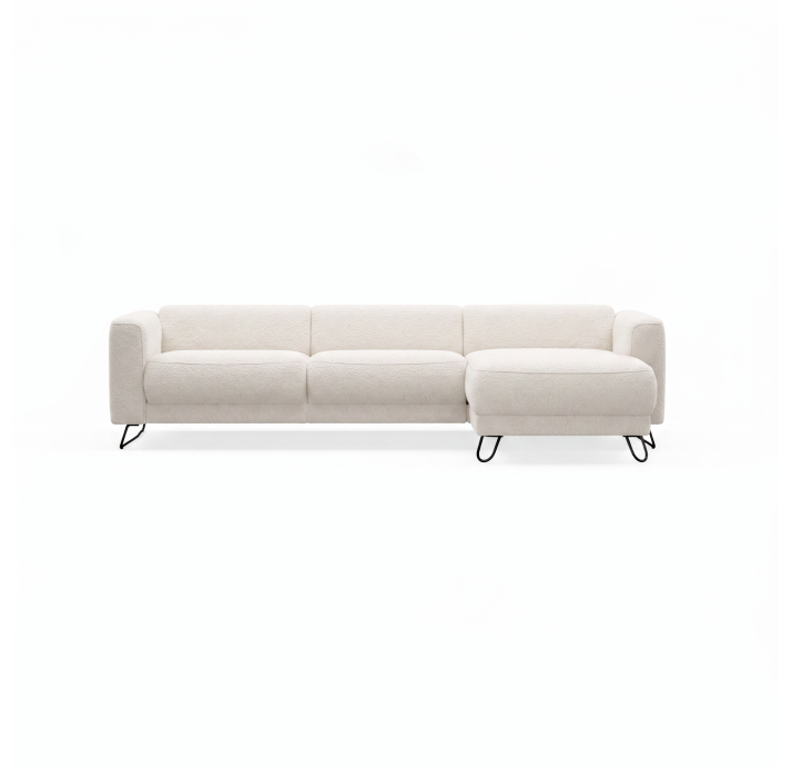 Диван MATHEO B100-300-167L/VIVA OFFWHITE/DYNASPRING/03BL/