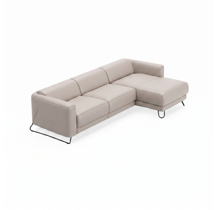 Диван MATHEO B100-300-167L/MONTANA PERLE/DYNASPRING/03BL/