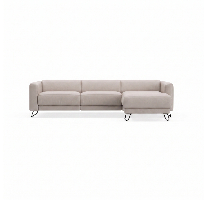 Диван MATHEO B100-300-167L/MONTANA PERLE/DYNASPRING/03BL/
