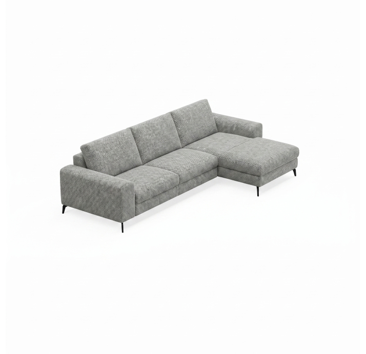 Диван DONATO B100-300-167L/AMIRI CARBON/VISCOTEX/01BL/