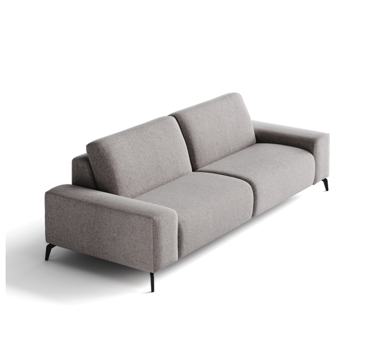 Диван ROMANO B100-220-100B/WEMBLEY PERLE/VISCOTEX/01BL/