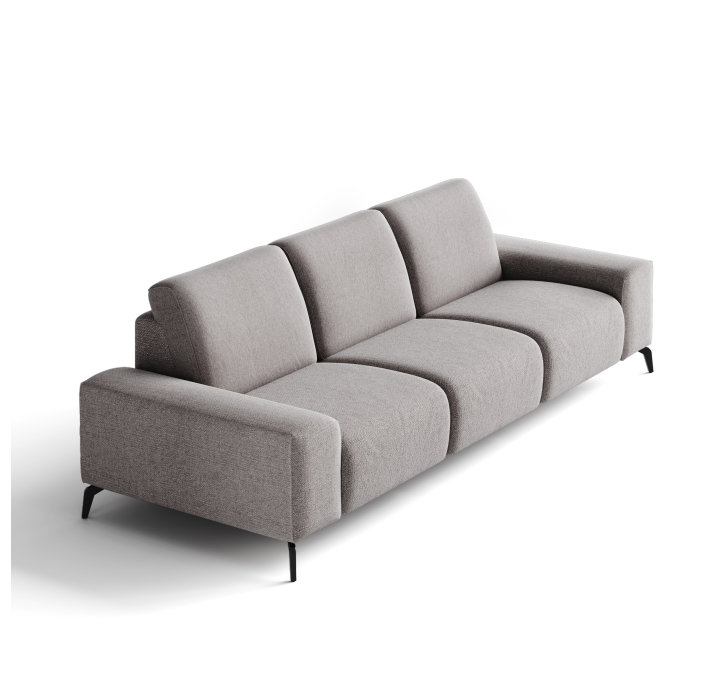 Диван ROMANO B100-280-100B/WEMBLEY PERLE/VISCOTEX/01BL/