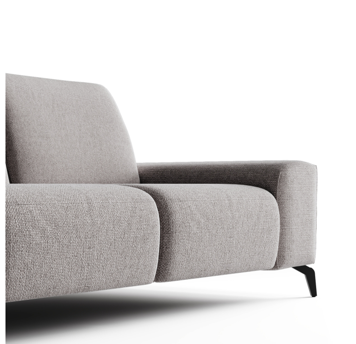 Диван ROMANO B100-280-100B/WEMBLEY PERLE/VISCOTEX/01BL/