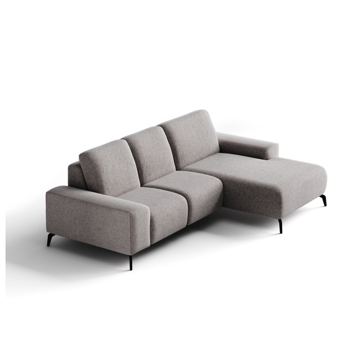 Диван ROMANO B100-300-167L/WEMBLEY PERLE/VISCOTEX/01BL/